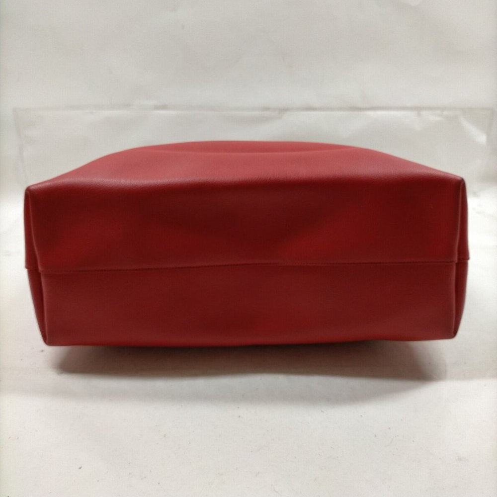 Auth Yves Saint Laurent Tote Bag Red Leather #61173Y40 - Picture 4 of 9